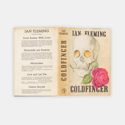 A first edition, first impression of Goldfinger by Ian Fleming, the seventh book in the James Bond series.