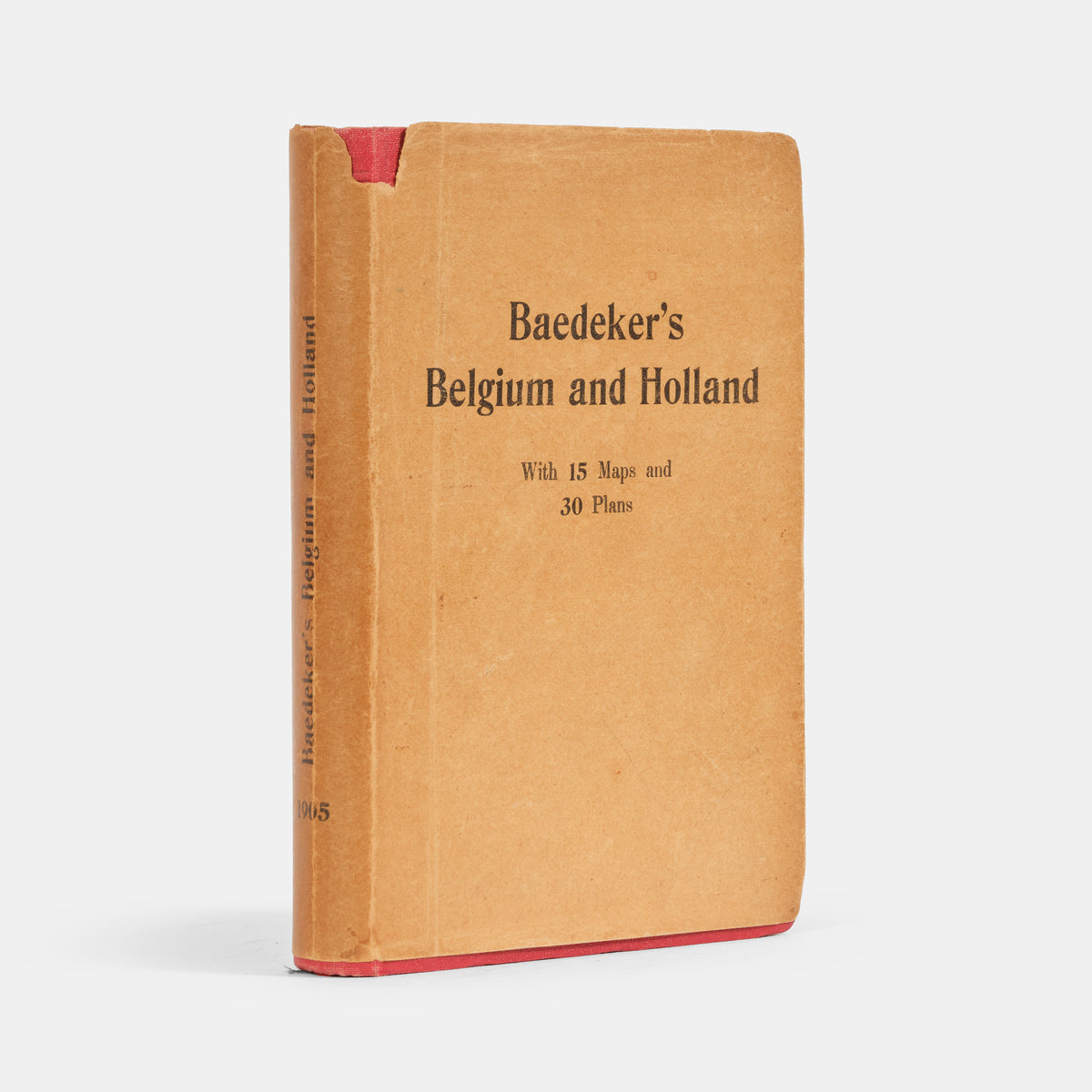 Fourteenth edition Baedeker Belgoum and Holland Guide 1905.