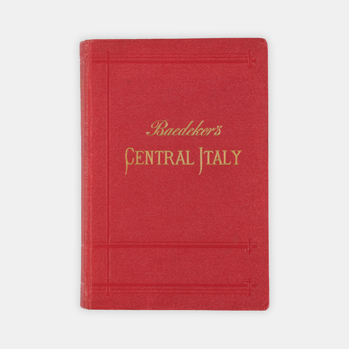 Baedker guidebook of Central italy including an index of the streets of Rome. <br />