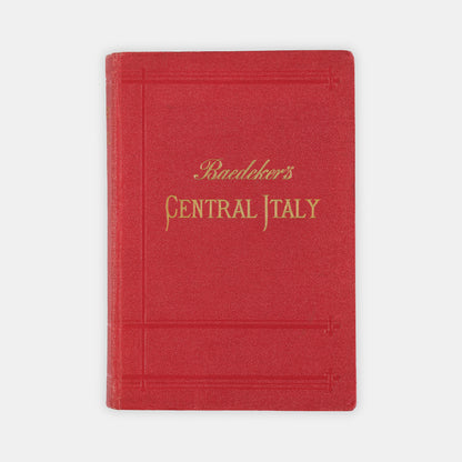 Baedker guidebook of Central italy including an index of the streets of Rome. <br />
