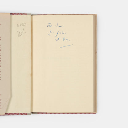 First US edition of The Living Room by Graha Greene, inscribed by the author to Jeanne Stonor.