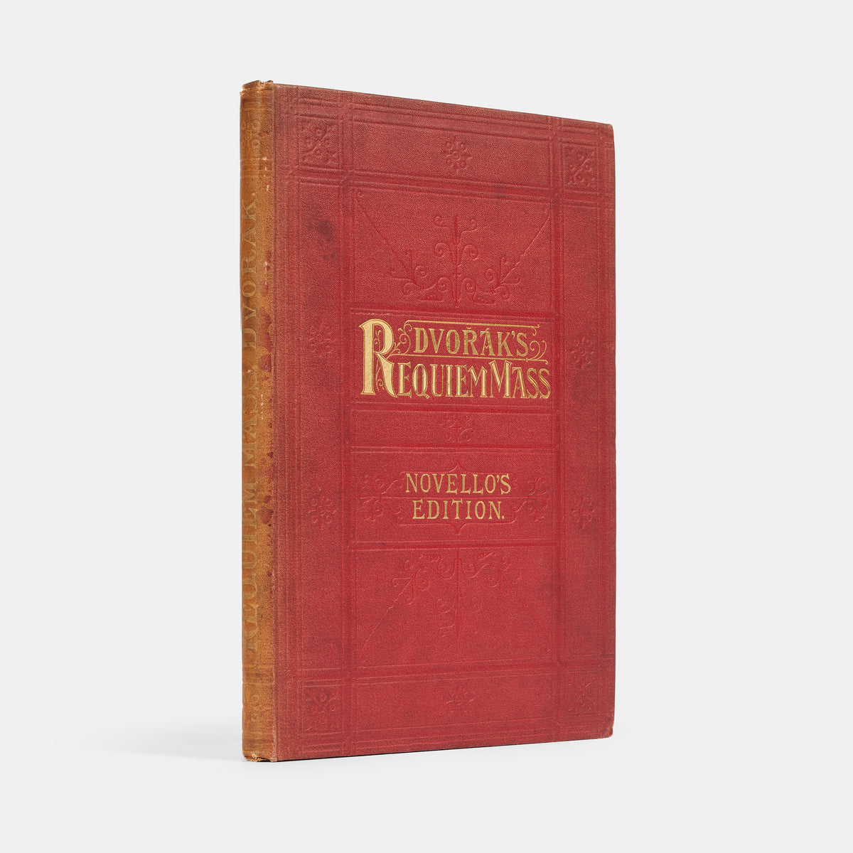 A vocal score of the Requiem Mass by Antonin Dvorak, signed and inscribed by Karel Bendl, first performed in Brimingham on 9 October 1891, Dvorak conducting