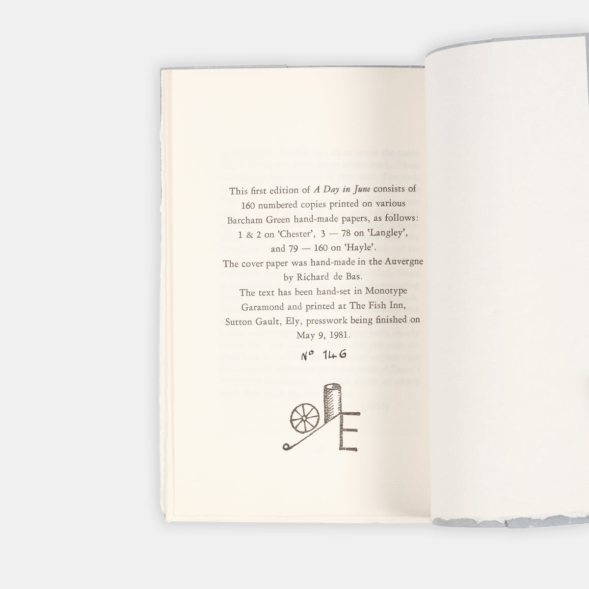 A limited first edition copy of A Day in June by Sylvia Plath.