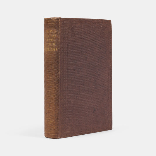 The first edition of Henry Hamon's New York Stock Exchange Manual, an eaarly guide to investing