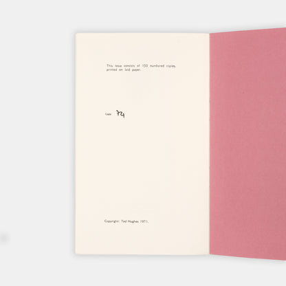 A lovely limited edition copy of Million Dollar Month by Sylvia Plath.