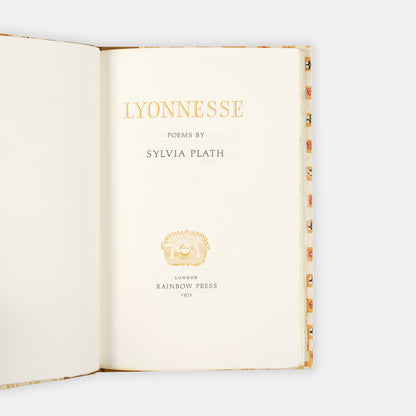 A wonderfully bound, limited edition copy of Lyonnesse by Sylvia Plath.