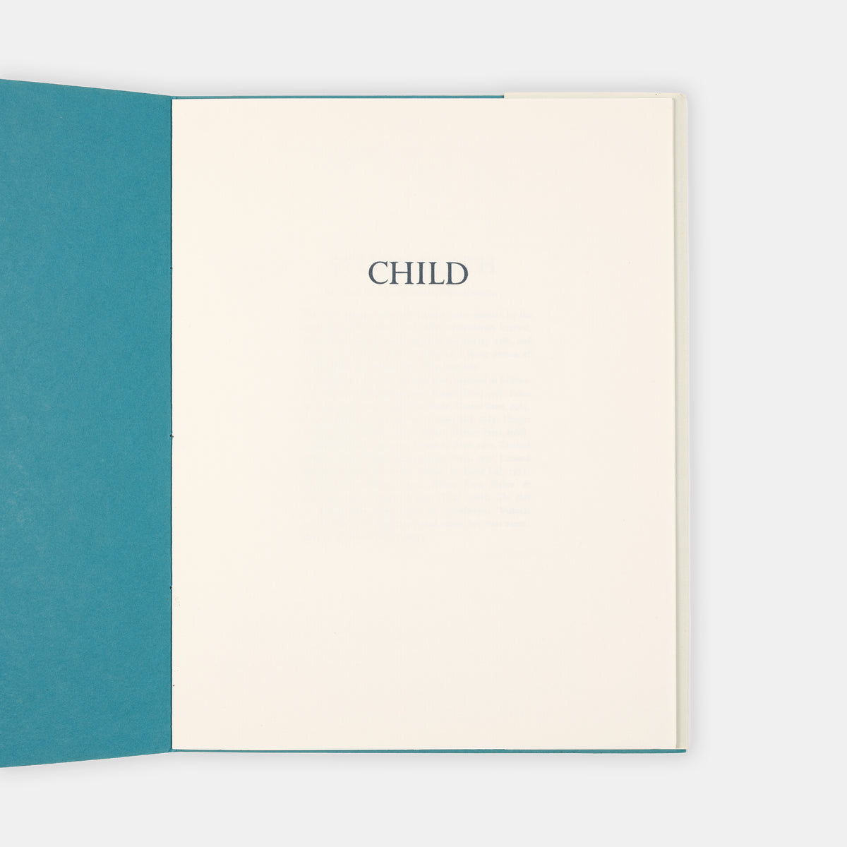 A limited edition copy of Child by Sylvia Plath.