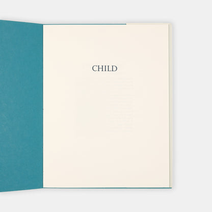 A limited edition copy of Child by Sylvia Plath.