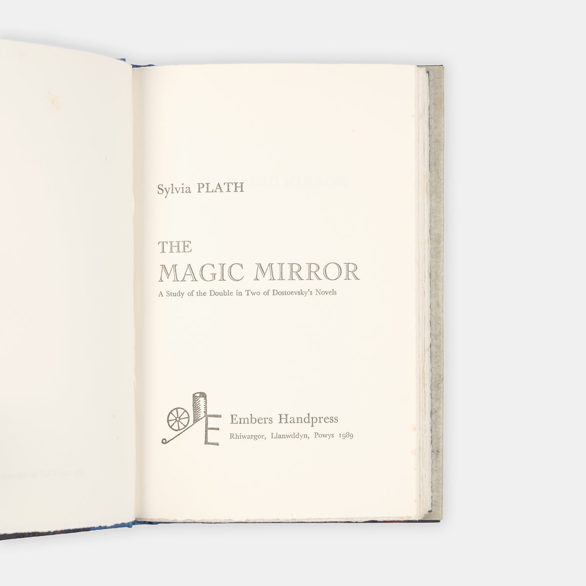 A limited edition copy of The Magic Mirror by Sylvia Plath.