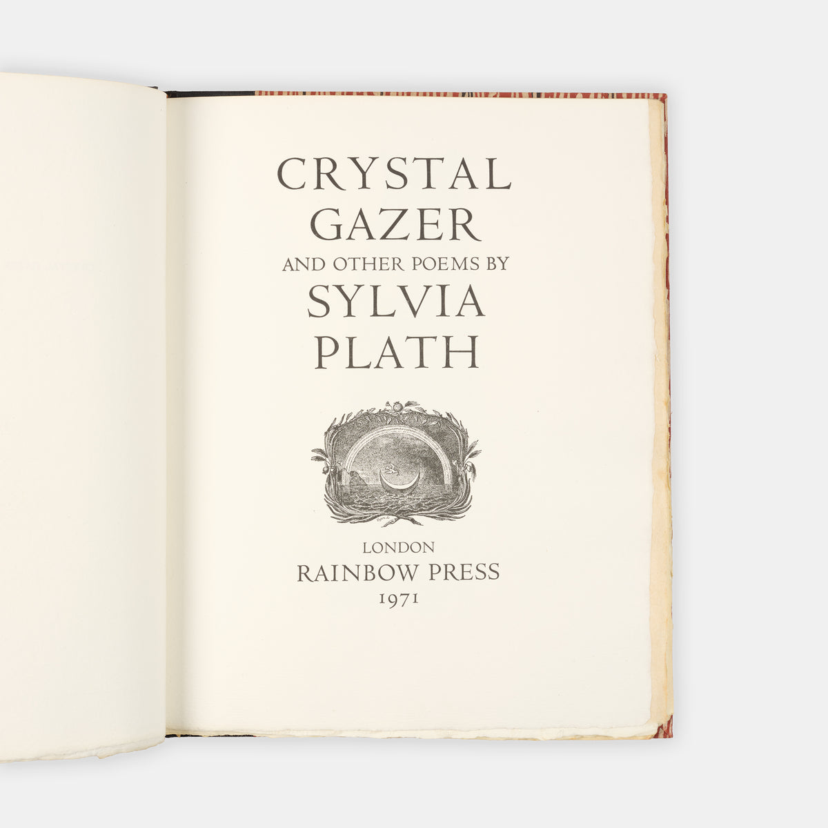 A beautiful limited edition copy of Crystal Gazer and Other Poems by Sylvia Plath.