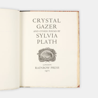 A beautiful limited edition copy of Crystal Gazer and Other Poems by Sylvia Plath.