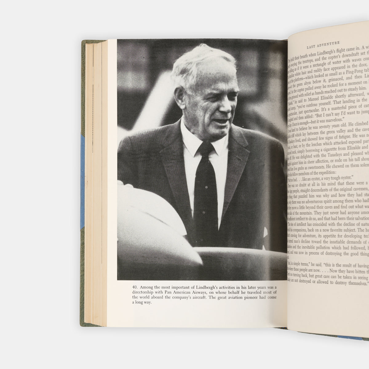 A first edition copy of Lindbergh: A Biography by Leonard Mosley.