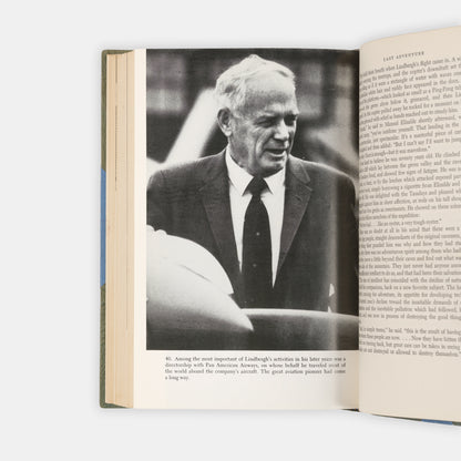 A first edition copy of Lindbergh: A Biography by Leonard Mosley.