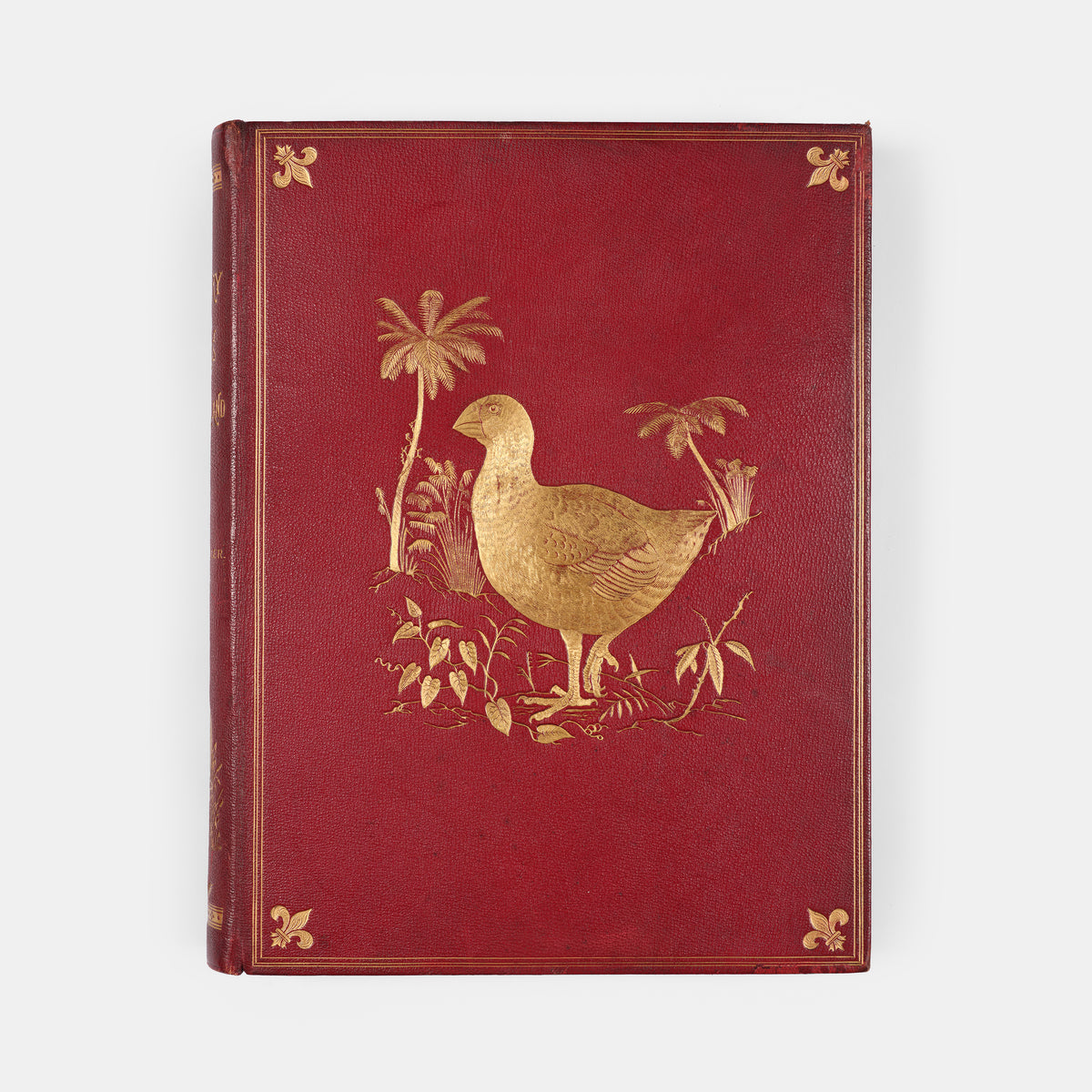 Second and preferred edition of the definitive work on New Zealand birds, Walter Lowry Buller's History fo teh Birds of New Zealand, in the publisher's deluxe red morocco.