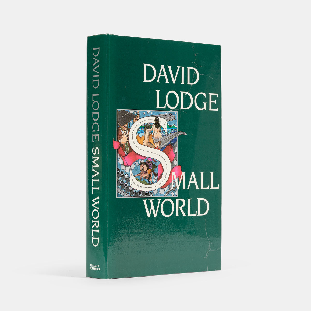 A first edition of Small World by David Lodge.