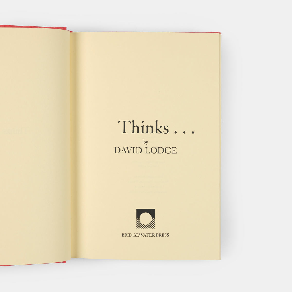 A signed, limited edition copy of Thinks... by David Lodge.