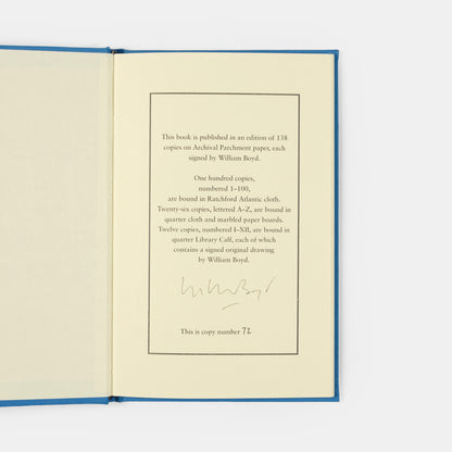 A signed, limited edition copy of A Haunting by William Boyd.
