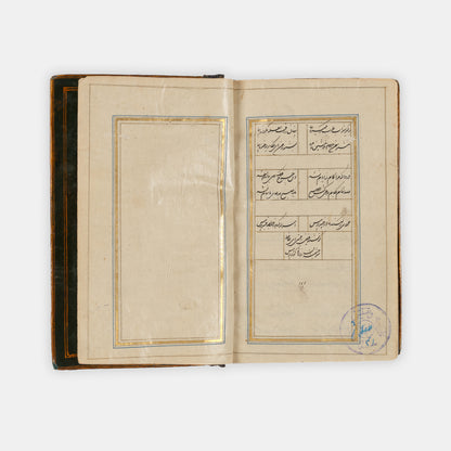 Divan of Hafez Shirazi in shekasteh script from Qajar Persia around 1820.