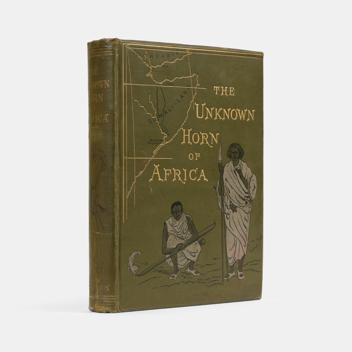 The Deluxe issue of the first edition, with the plates hand-coloured, of The Unknown Horn of Africa by Frank Linsly James.