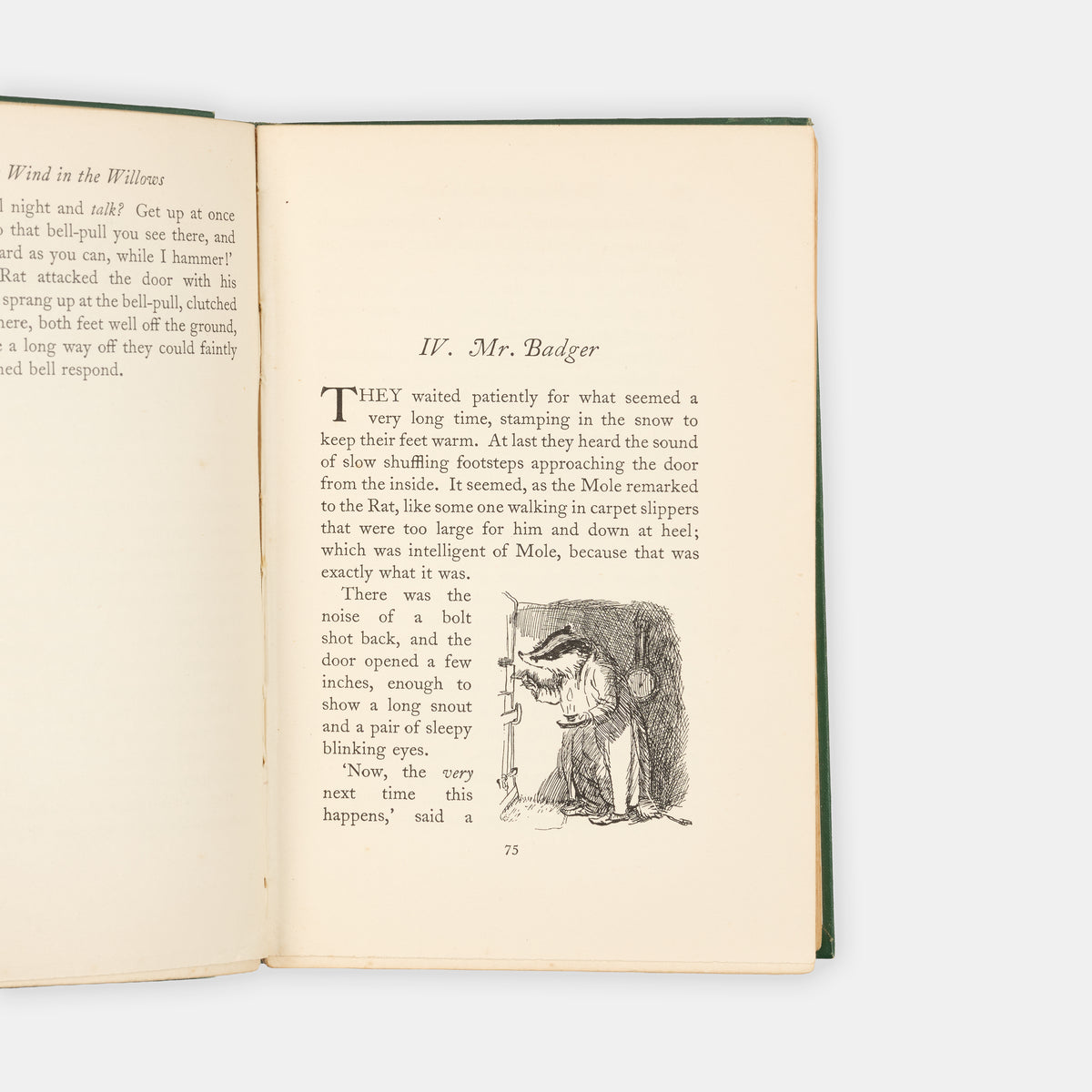 A charming copy of the perennial children's classic, The Wind in the Willows by Kenneth Grahame and illustrated by E.H. Shepard