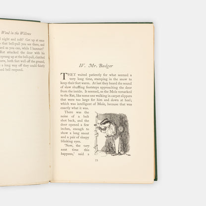 A charming copy of the perennial children's classic, The Wind in the Willows by Kenneth Grahame and illustrated by E.H. Shepard