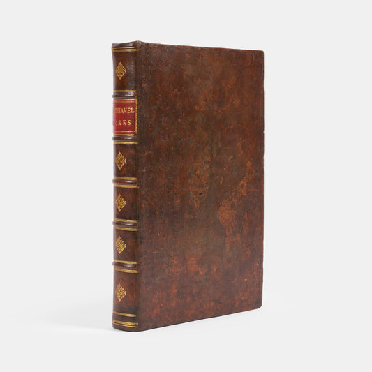 The first edition in English of the collected works of Niccolò Machiavelli, comprising The Prince, History of Florence, Discourses on Livy, and The Art of War, together with his lesssener known works.