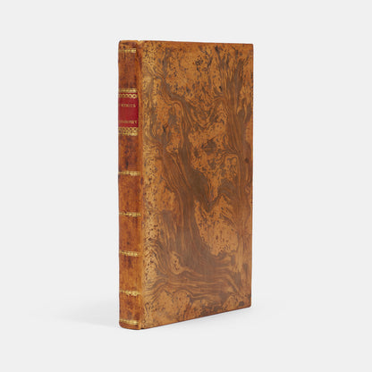A beautiful example in cotnemporary tree calf of the first Ridpath English-language translation of Boethius' Consolation of Philosophy