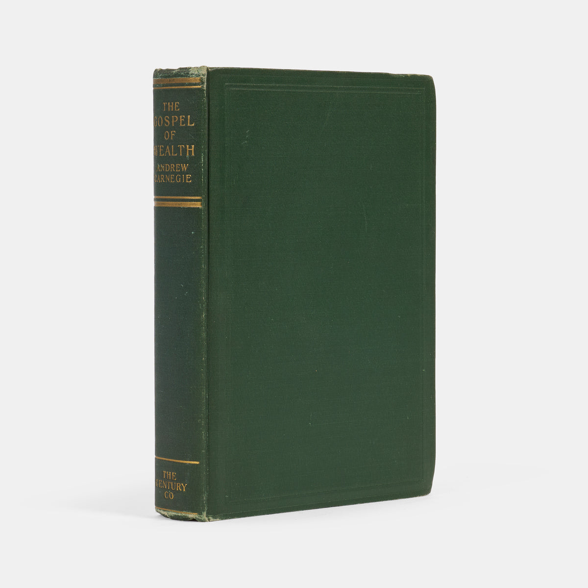 The first edition of Andrew Carnegie's The Gospel of Wealth, inscribed by him to Robert Story, Principal of the University of Glasgow