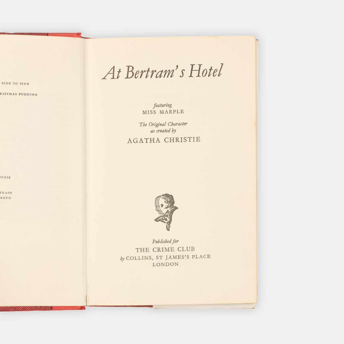 At Bertram's Hotel.