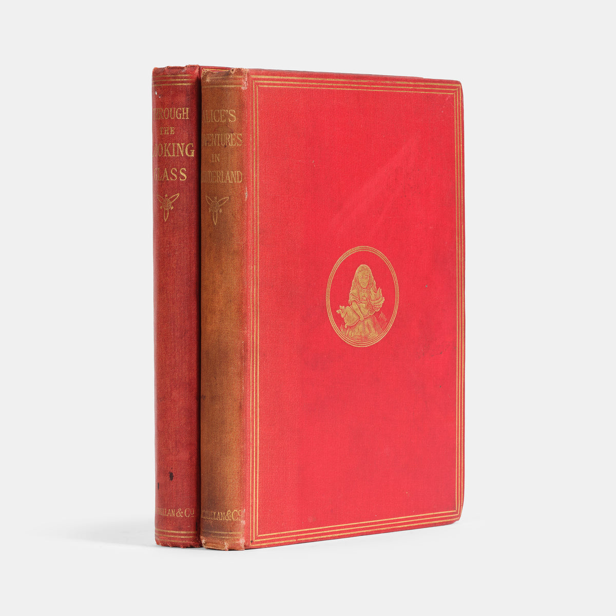 A handsomely illustrated copy of Lewis Carroll's Alice in Wonderland and its sequel, Through the Looking-Glass.