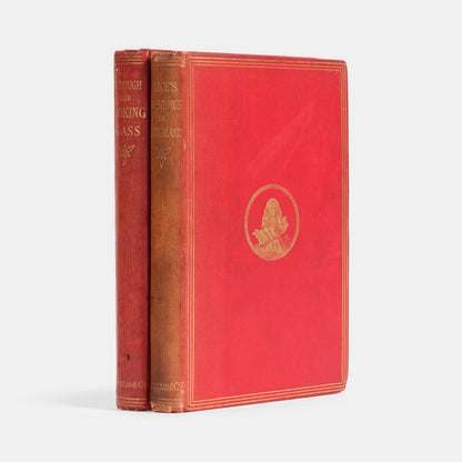 A handsomely illustrated copy of Lewis Carroll's Alice in Wonderland and its sequel, Through the Looking-Glass.