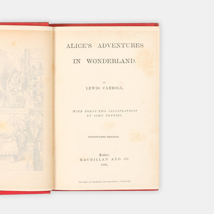 A handsomely illustrated copy of Lewis Carroll's Alice in Wonderland and its sequel, Through the Looking-Glass.