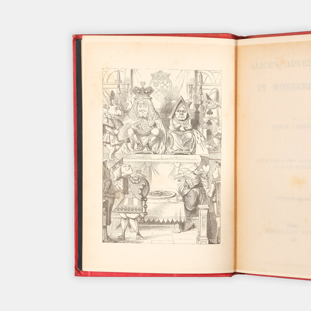 A handsomely illustrated copy of Lewis Carroll's Alice in Wonderland and its sequel, Through the Looking-Glass.