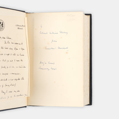 First edition of The Unrelenting Struggle by Winston Churchill, inscribed by the author to the head of Roosevelt's Secret Service Detail.