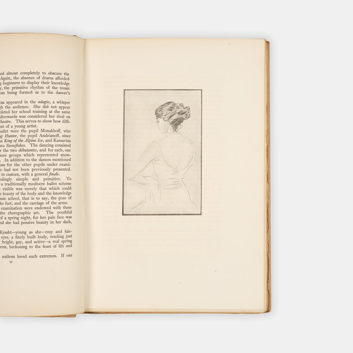 Limited-edition biography of Karsavina written by Valerien Svetlov, gift-inscribed to her personal friend - musician Margaret Cochrane.