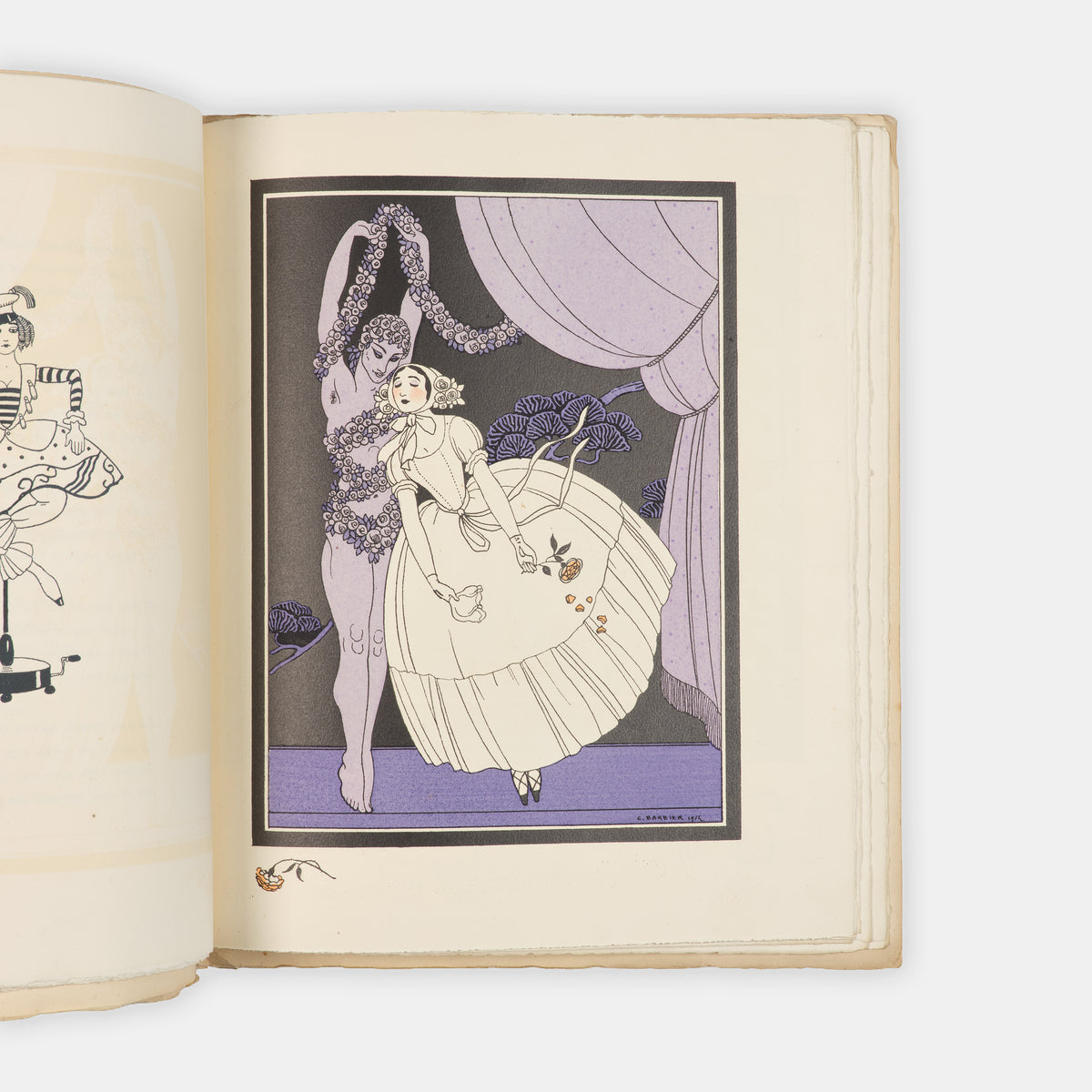 An attractive copy in the original wrappers of Barbier's early masterpiece dedicated to Tamara Karsavina.