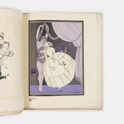 An attractive copy in the original wrappers of Barbier's early masterpiece dedicated to Tamara Karsavina.