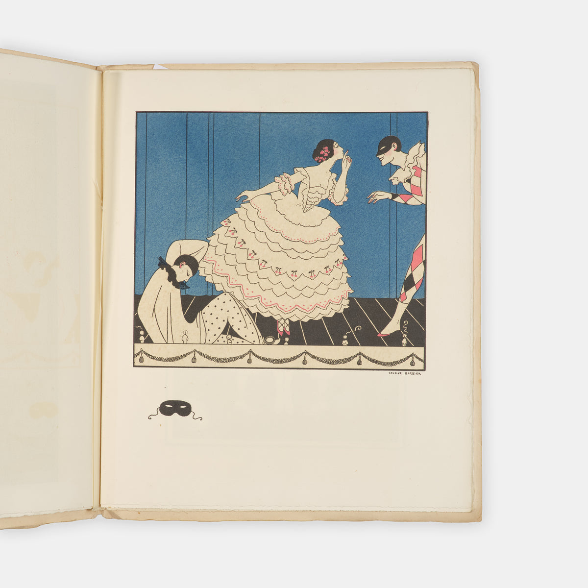 An attractive copy in the original wrappers of Barbier's early masterpiece dedicated to Tamara Karsavina.