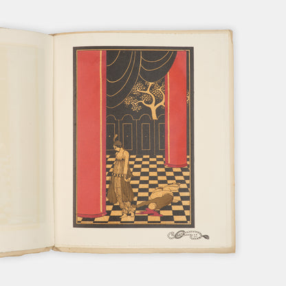 An attractive copy in the original wrappers of Barbier's early masterpiece dedicated to Tamara Karsavina.