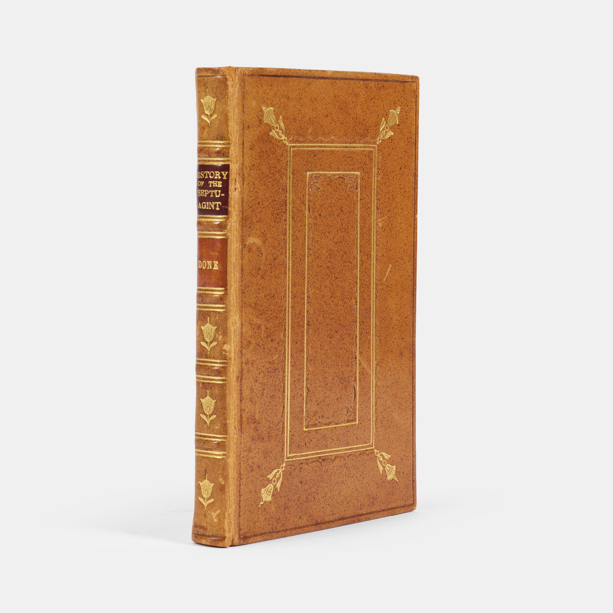 The scarce first edition in English of the Letter of Aristeas, the earliest account of the translation of the Hebrew Bible into Greek, which contains the first mention of the library of Alexandria