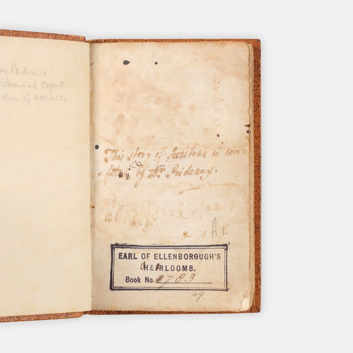 The scarce first edition in English of the Letter of Aristeas, the earliest account of the translation of the Hebrew Bible into Greek, which contains the first mention of the library of Alexandria