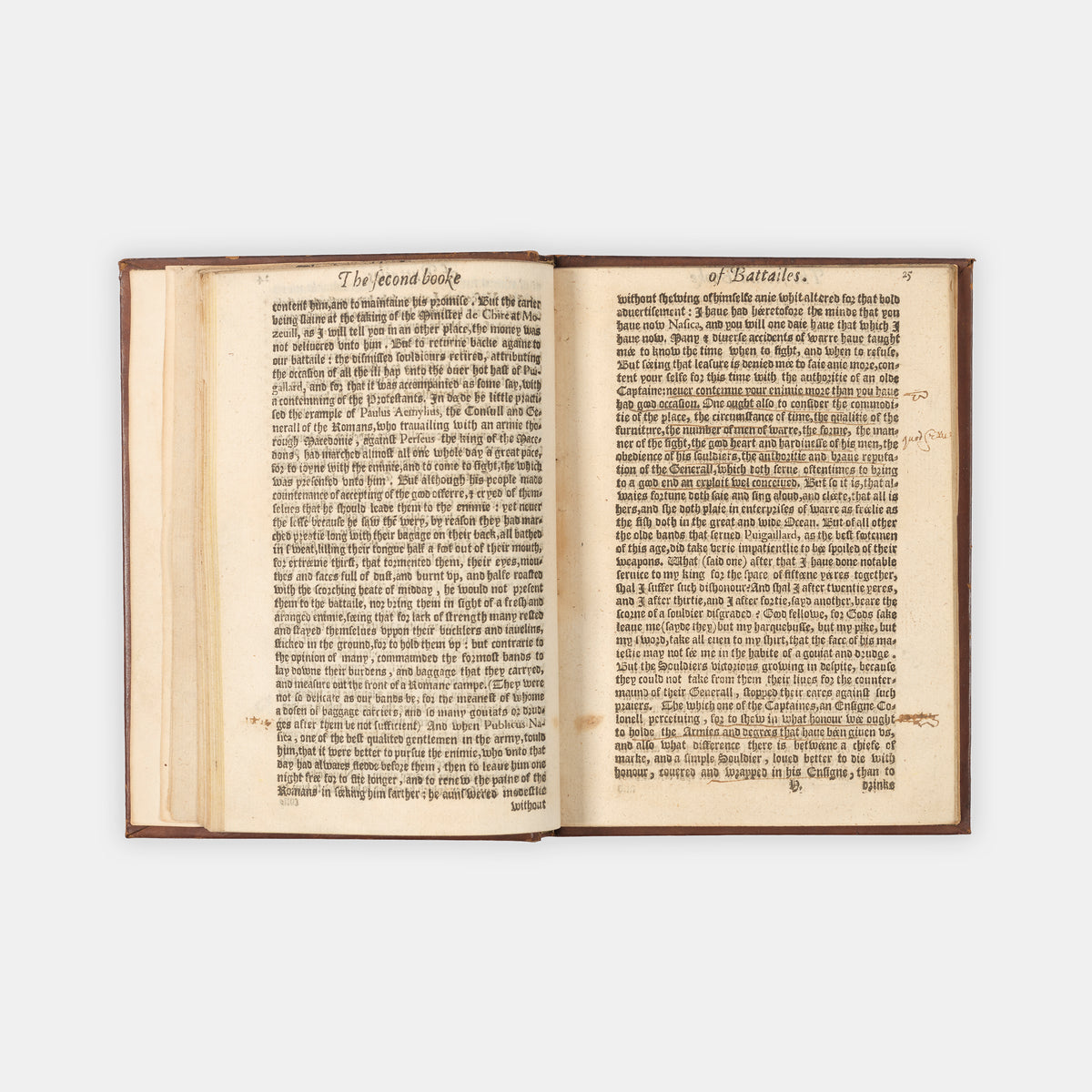 The first edition of this scarce continuation by John Polemon The Second Part of the Book of Battailes, a major sorce for George Peele's The Battle of Alcazar