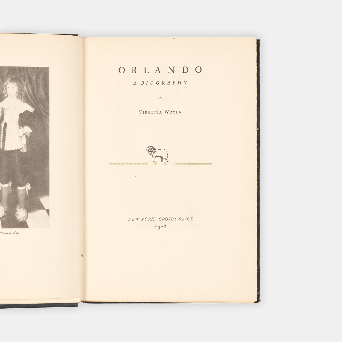 A signed, limited edition copy of Orlando by Virginia Woolf, Nigel Nicholson, Vita Sackville-West's son, declared <em>Orlando</em> to be 'the longest love letter in literature', 1928