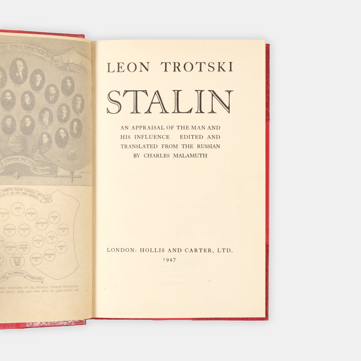 The first UK edition of Leon Trotsky's biography of Joseph Stalin