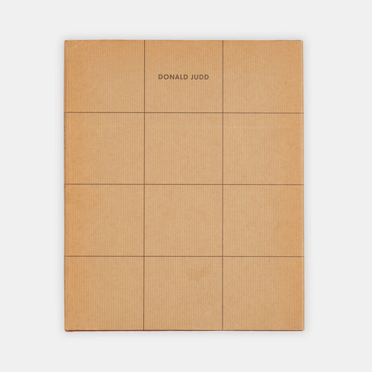 The scarcer issue bound in cloth, issued to accompany an exhibition of  Donald Judd's furniture at Museum Boymans-van Beuningen, Rotterdam.