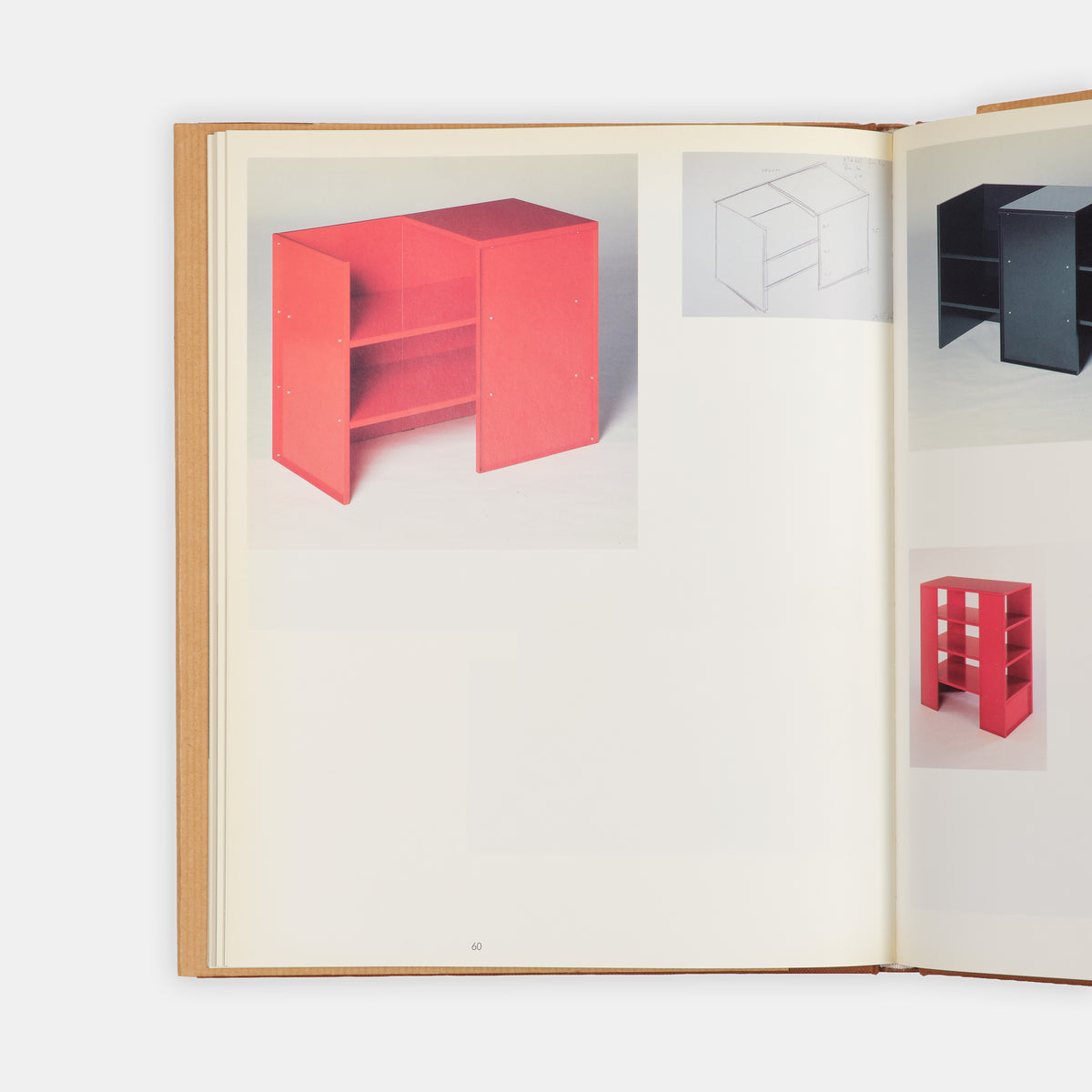 The scarcer issue bound in cloth, issued to accompany an exhibition of  Donald Judd's furniture at Museum Boymans-van Beuningen, Rotterdam.