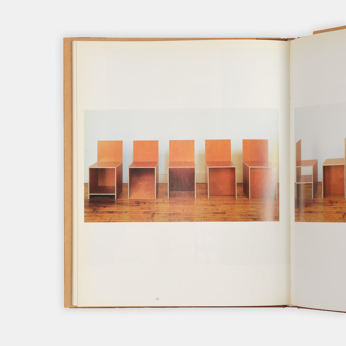 The scarcer issue bound in cloth, issued to accompany an exhibition of  Donald Judd's furniture at Museum Boymans-van Beuningen, Rotterdam.