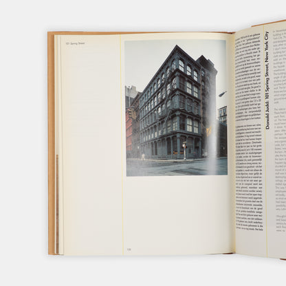 The scarcer issue bound in cloth, issued to accompany an exhibition of  Donald Judd's furniture at Museum Boymans-van Beuningen, Rotterdam.
