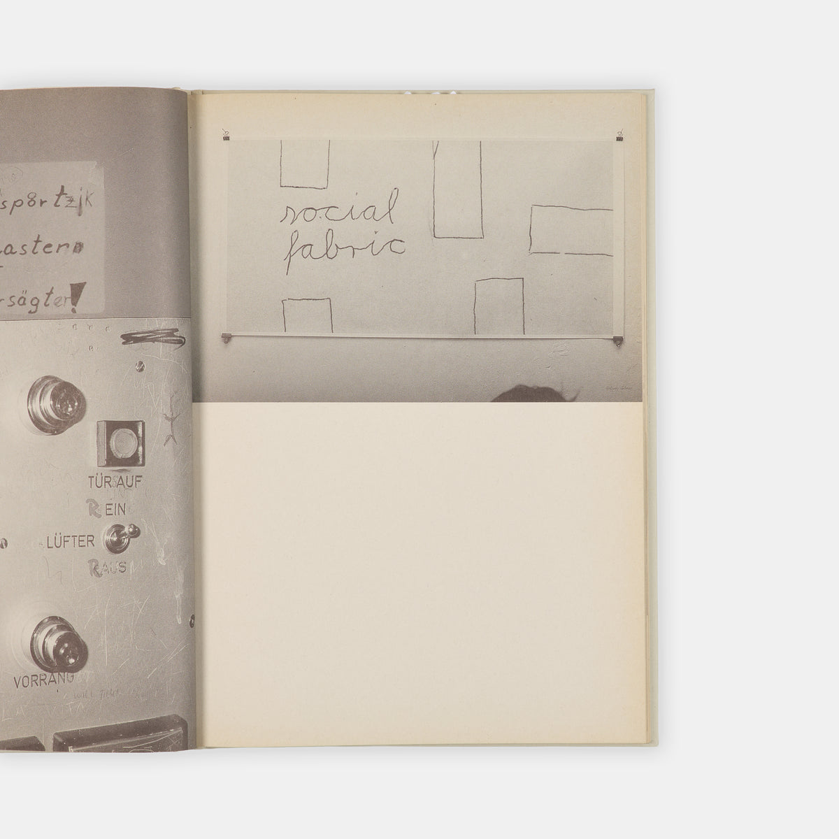 First edition of Wolfgang Tillmans first book, issued in conjunction an exhibition at Kunsthalle Zürich.