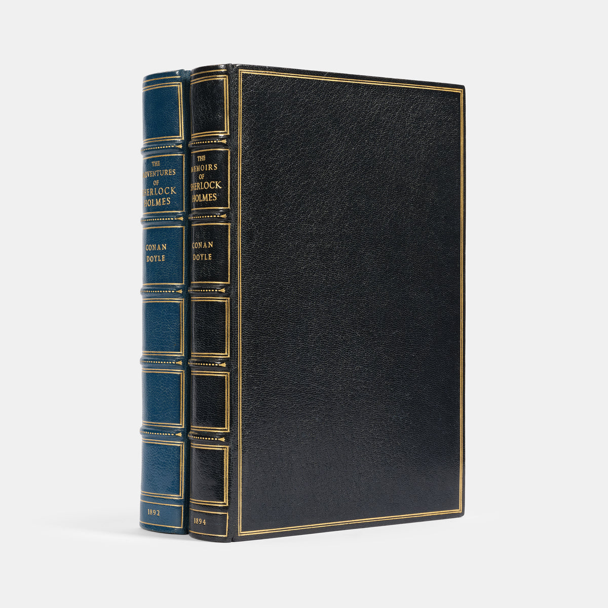 A delightfully illustrated two volume set of The Adventures of Sherlock Holmes and The Memoirs of Sherlock Holmes by Arthur Conan Doyle